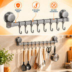 Hookora : 8-Hook Stainless Steel Kitchen Organizer Rack