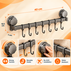 Hookora : 8-Hook Stainless Steel Kitchen Organizer Rack