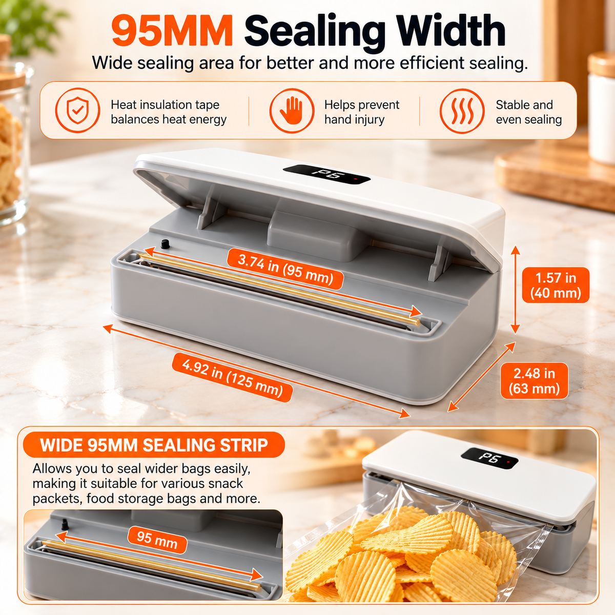 MiniTrendz SealVixo™ – 2-in-1 Rechargeable Smart Bag Sealer & Cutter