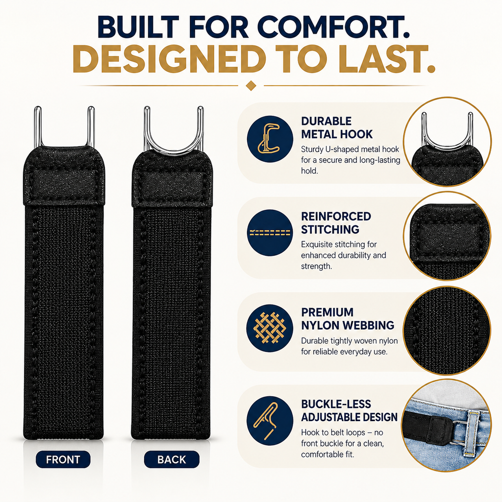 MiniTrendz FlexiHook : Buckleless Elastic Belt Set of 2