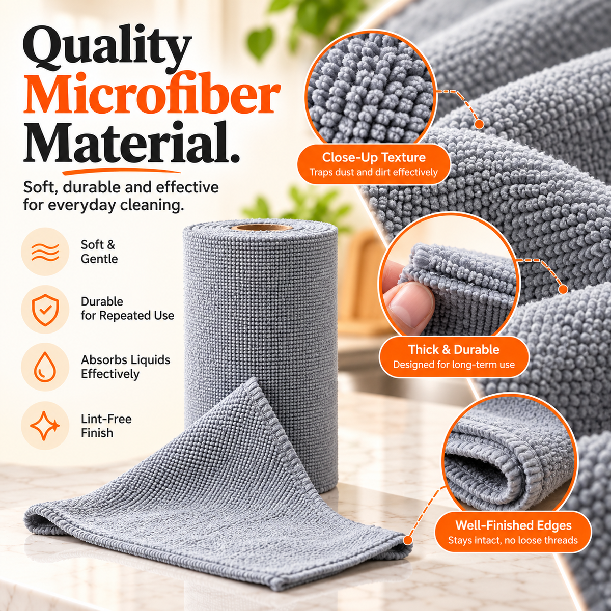 WipeMate Microfiber Roll